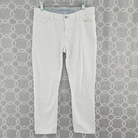 Banana Republic Denim - Banana Republic White Crop Denim Women's Size 28